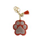 Red Fondle Footprint Keychain